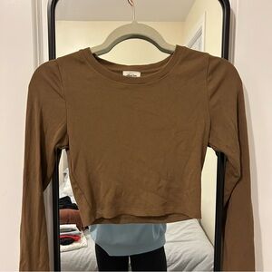 Aritzia cropped long sleeve